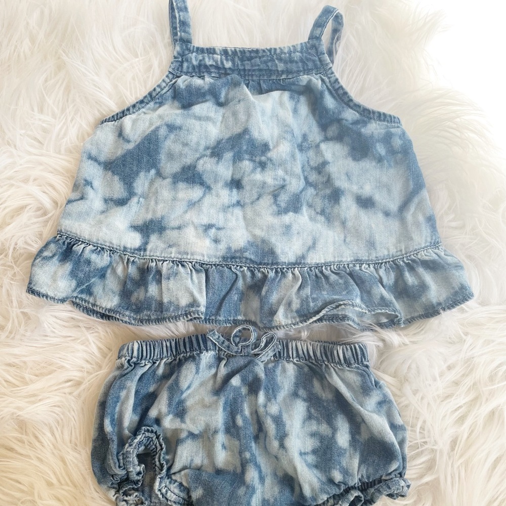 Baby girl crop top set